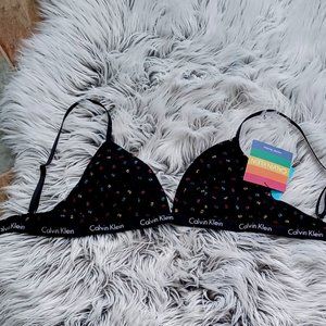 New Calvin Klein bra unlined triangle size M
